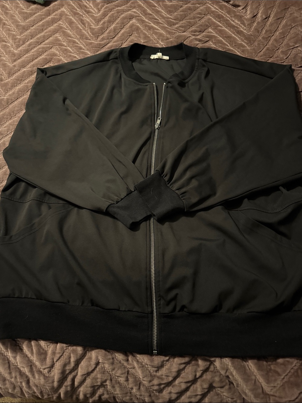 Maurices Black Zip-Front Bomber Jacket